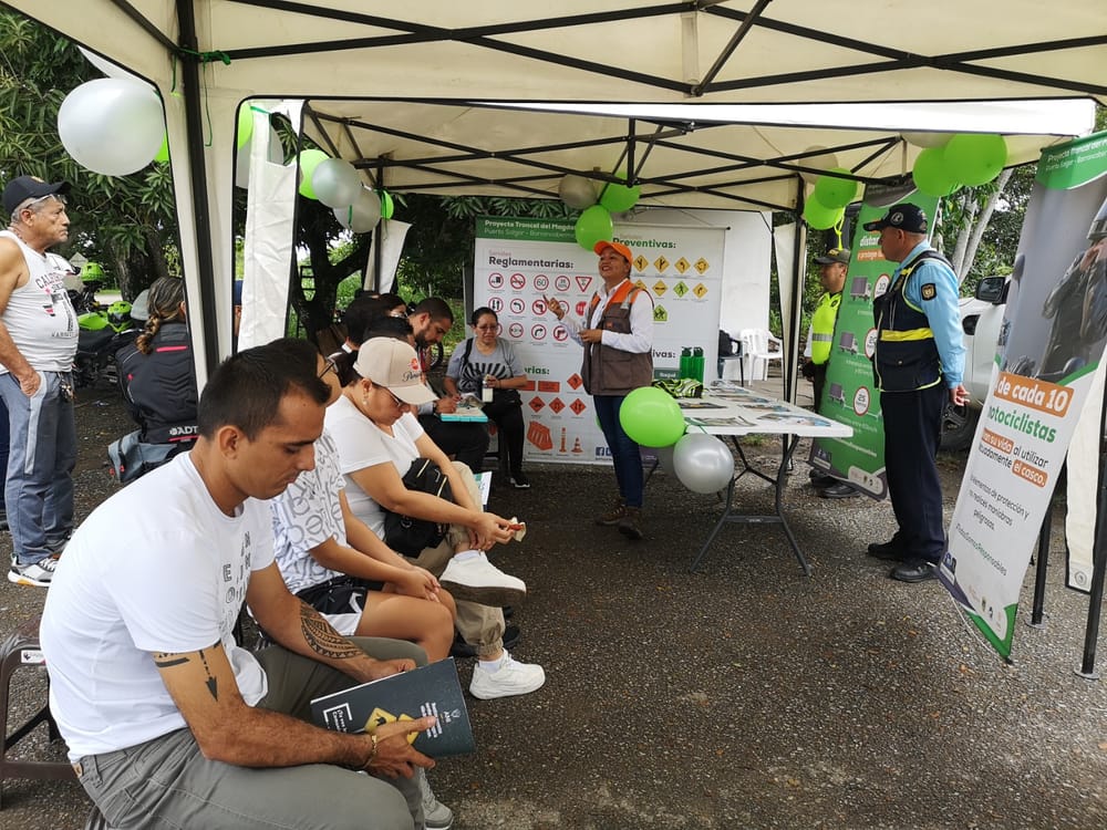 Arrancó campaña para prevenir accidentes en la ruta Puerto Salgar - Barrancabermeja imagen de la publicación