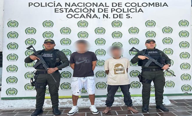 Capturados en flagrancia dos extorsionistas, uno de ellos es extranjero imagen de la publicación