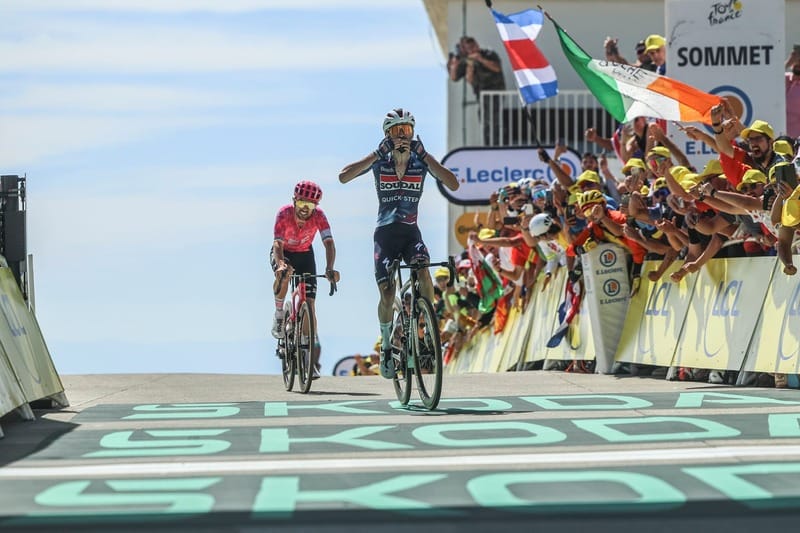 Paret-Peintre ganador en el Mont Ventoux imagen de la publicación