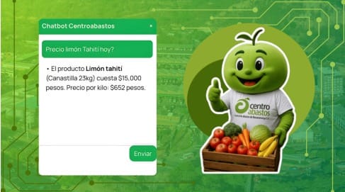 Centroabastos lanza asistente virtual con IA para consultar precios en tiempo real imagen de la publicación