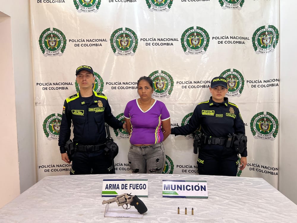 Capturada "Gilma" por arma de fuego en Bucaramanga imagen de la publicación