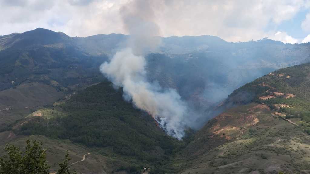 Incendio forestal destruyó 30 hectáreas de bosques en Zapatoca imagen de la publicación