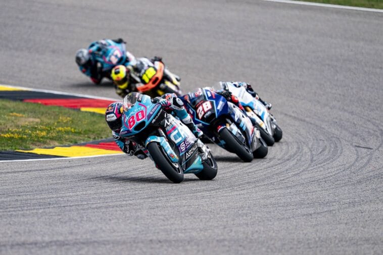 David Alonso sufrió fuerte accidente en el Gran Premio de Alemania y debió abandonar la carrera imagen de la publicación