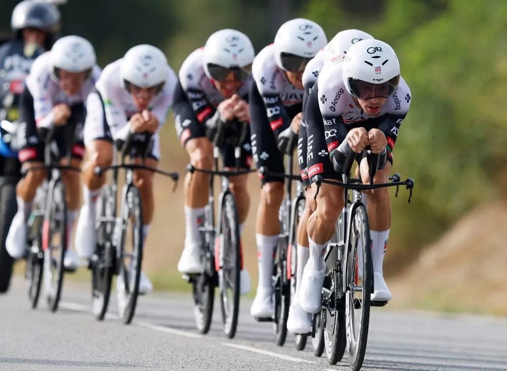 Team UAE ganador de la jornada al cronometro imagen de la publicación