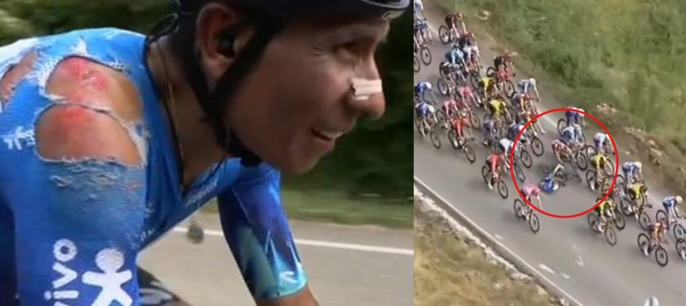 Egan Bernal brilló en la etapa 3 de la Vuelta a Burgos, mientras Nairo Quintana sufrió una fuerte caída previa al arranque imagen de la publicación