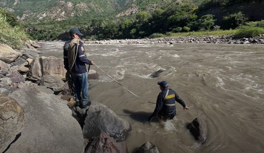Un hombre cayó desde una tarabita al río Chicamocha y su cuerpo no ha sido recuperado imagen de la publicación