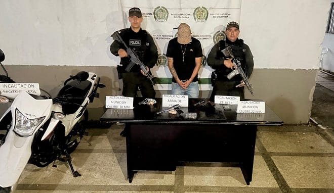 Detenido delincuente con armas de fuego imagen de la publicación