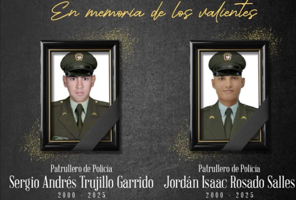 "Mentes criminales" asesinaron a dos policías, imagen de la publicación