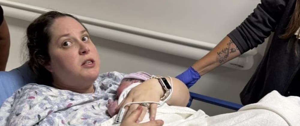 Dolor de espalda terminó con parto sorpresa en Virginia imagen de la publicación