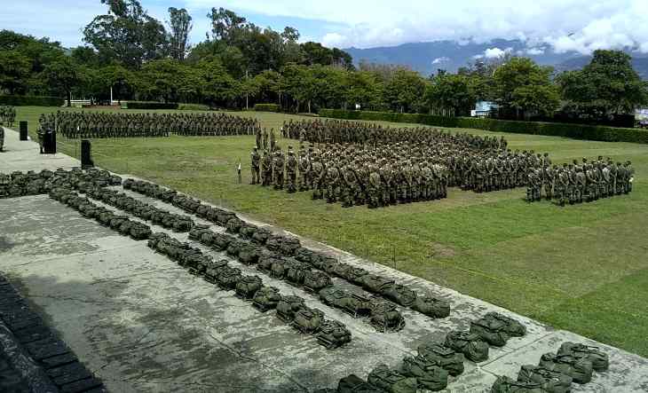 Ejército aclara entrenamiento en el Cantón Militar Palonegro en la madrugada imagen de la publicación