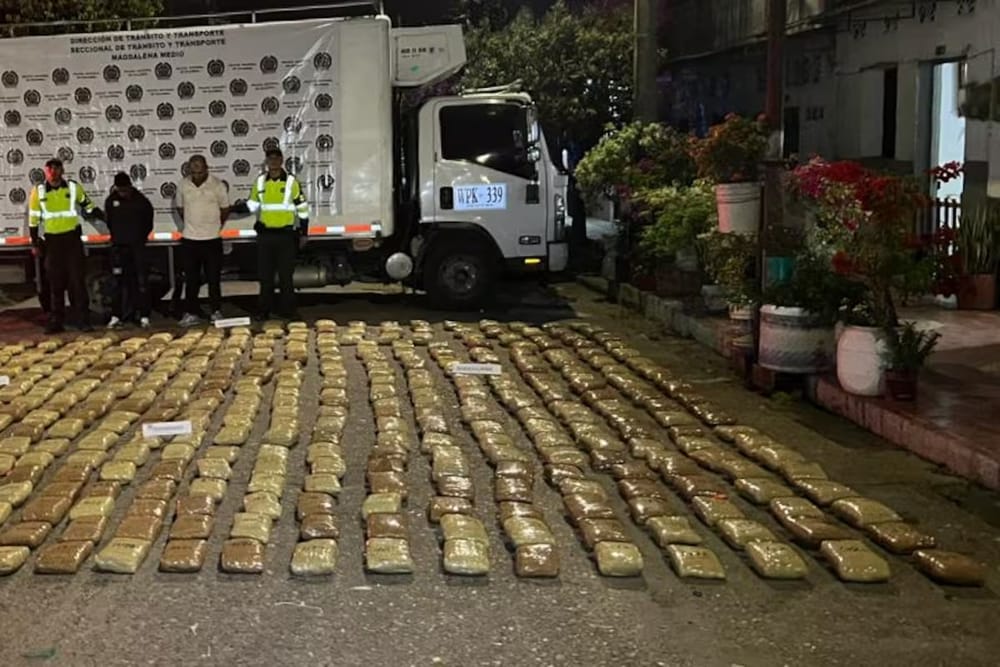 'Narco- Furgón' interceptado con más de 490 kilos de marihuana ocultos entre vísceras en Santander imagen de la publicación