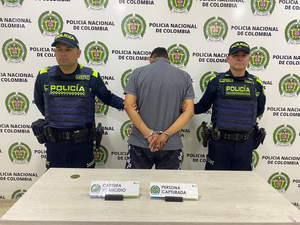 Capturado minutos después de asesinar a un hombre en Floridablanca imagen de la publicación