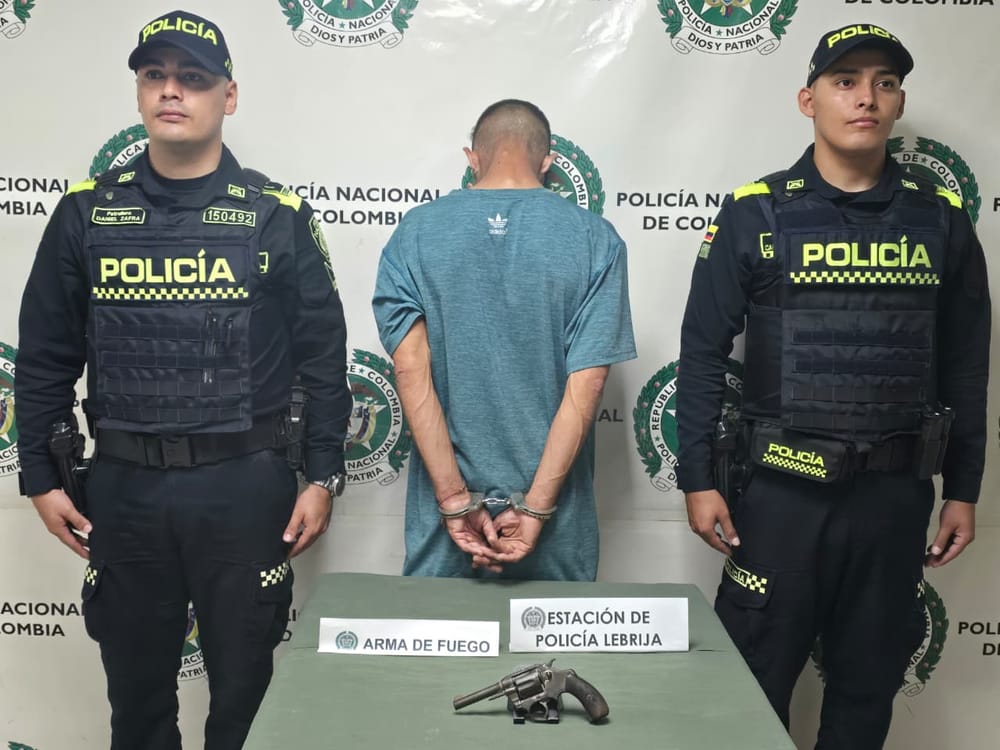 Yorleison, el extranjero capturado con arma de fuego en Lebrija imagen de la publicación