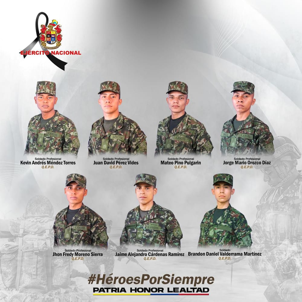 7 soldados asesinados  por ELN en Aguachica   Gobierno ofreció recompensa de  200 millones contra estos bandidos imagen de la publicación