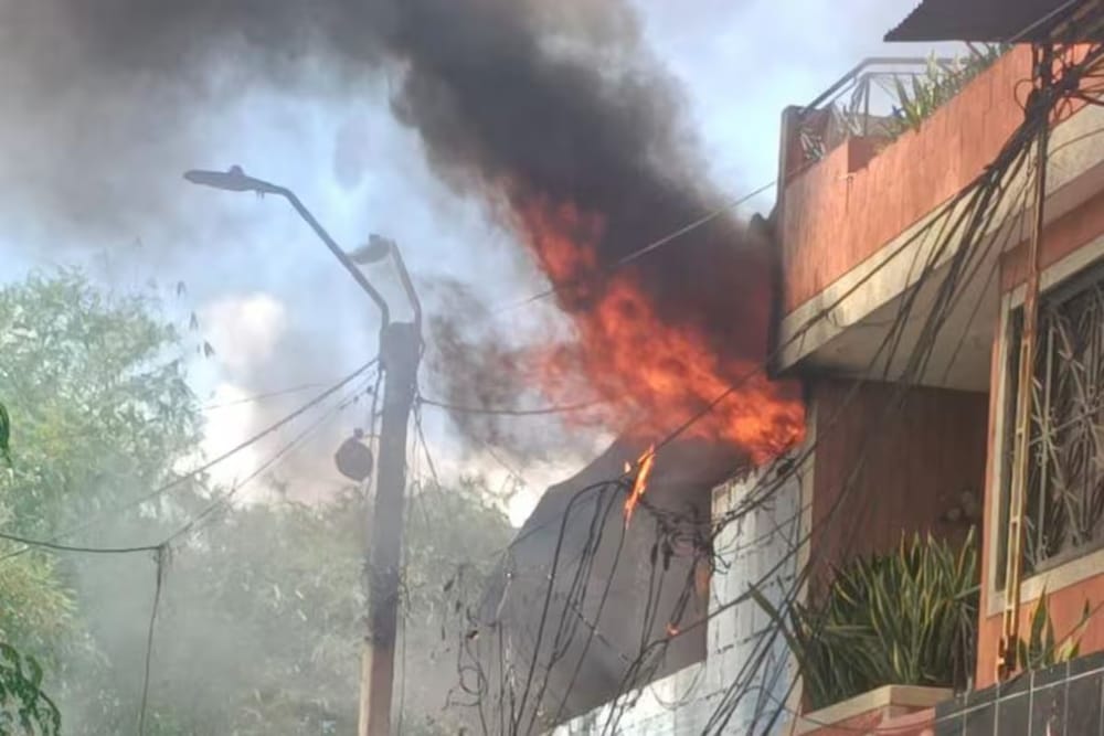Incendio consume una casa en el Porvenir, Bucaramanga imagen de la publicación