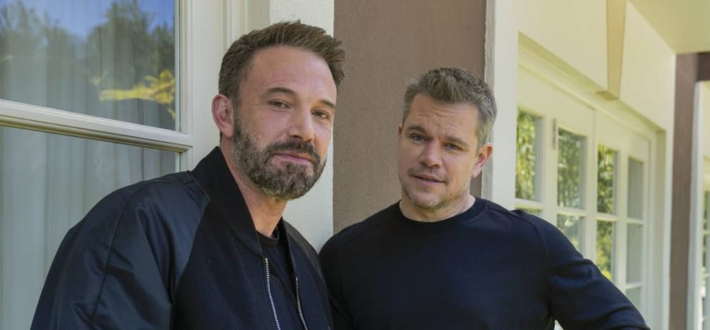 Ben Affleck y Matt Damon van con toda imagen de la publicación