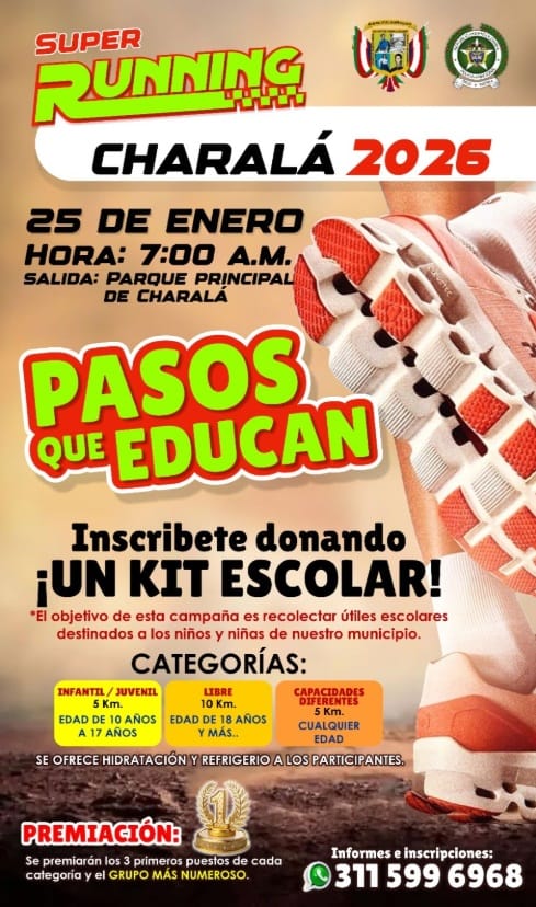 Charalá correrá por la niñez: llega el primer Running Charalá 2026 imagen de la publicación