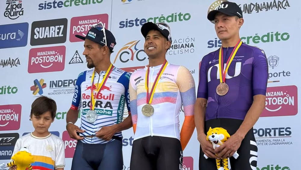 Brandon Rivera ‘rey’ del cronometro en Zipaquirá imagen de la publicación