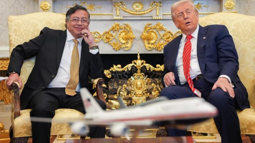 “Gustavo: Un gran honor. Amo a Colombia" Presidente Trump tras reuninión con Petro imagen de la publicación