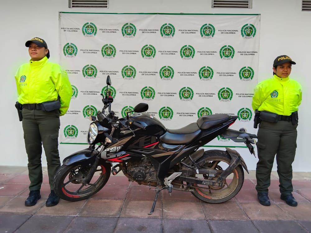 Recuperan en San Gil motocicleta que había sido hurtada en Bucaramanga imagen de la publicación