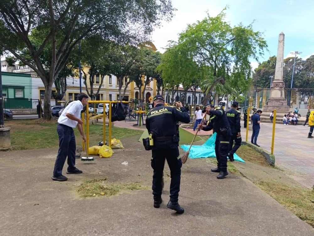 Intervienen el parque Romero en Bucaramanga para recuperar el espacio público imagen de la publicación