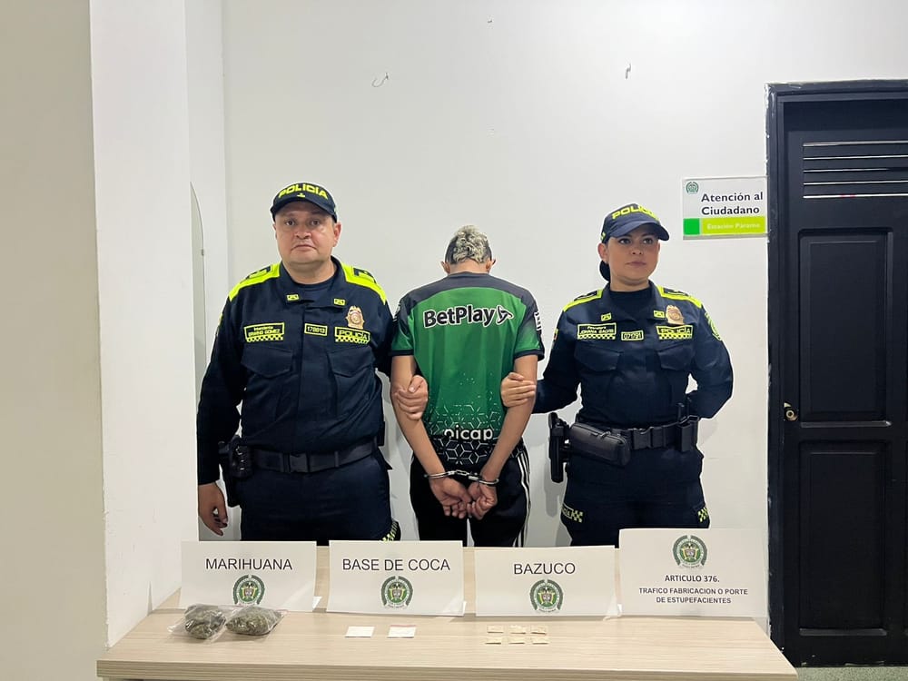 Capturado con 55 dosis en vía San Gil–Charalá imagen de la publicación