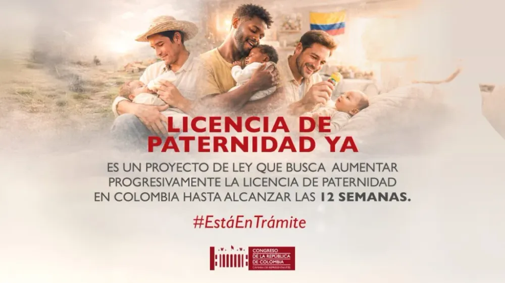 Avanza proyecto de ley para ampliar la licencia de paternidad en Colombia imagen de la publicación