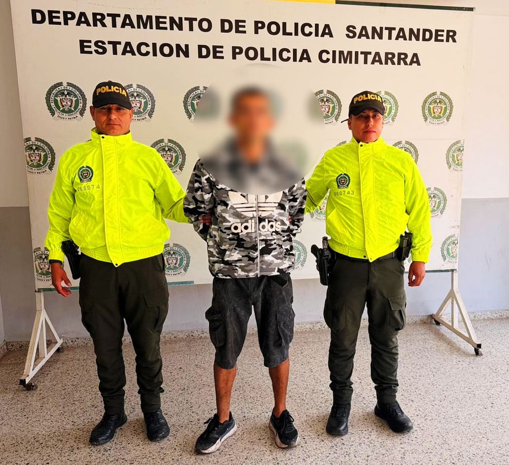 Policía capturó a hombre requerido por hurto calificado en Cimitarra imagen de la publicación