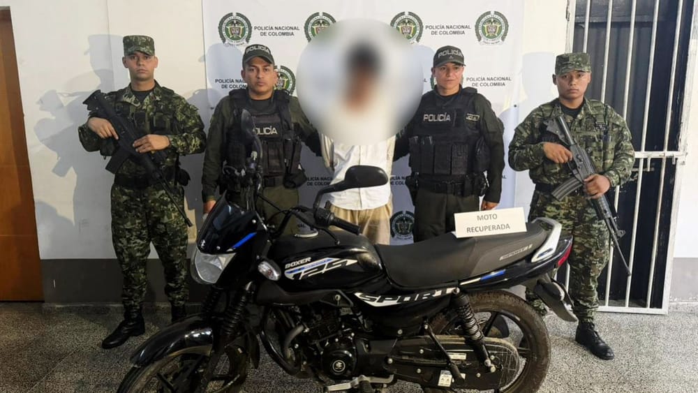 Capturan en Cimitarra a presunto responsable de hurto de motocicleta imagen de la publicación