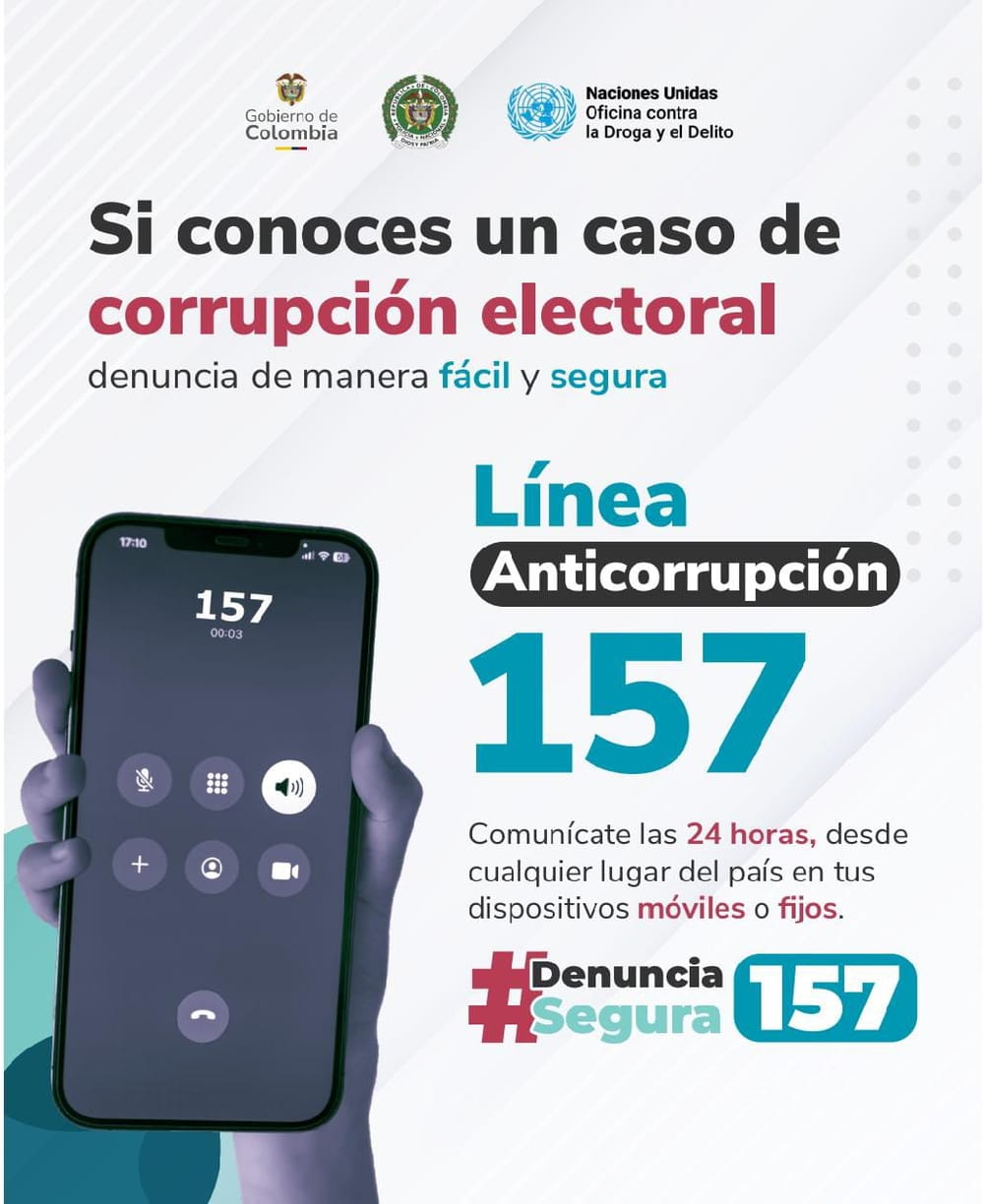 Policía invita a denunciar irregularidades electorales a través de la línea anticorrupción #15 imagen de la publicación