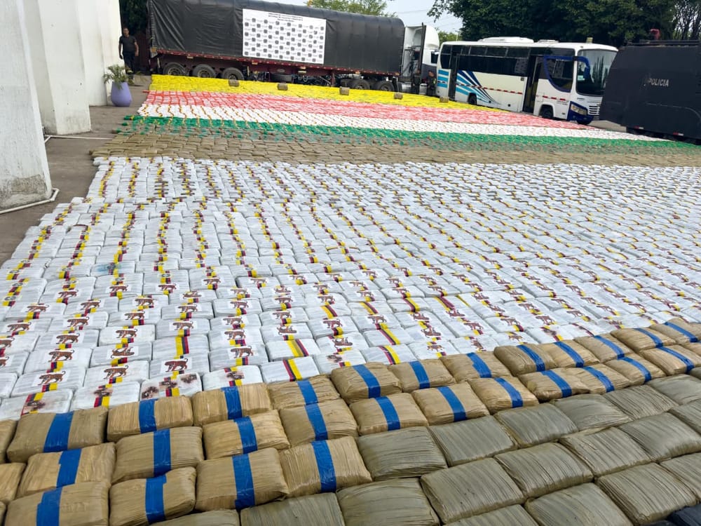 Golpe contra el narcotráfico permitió incautar más  de seis y media toneladas de marihuana en Santander imagen de la publicación