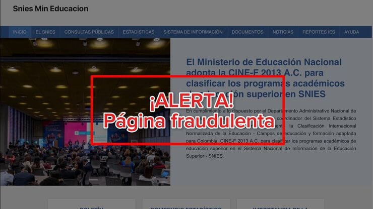Gobierno advierte SNIES para ofrecer certificados de educación falsos imagen de la publicación