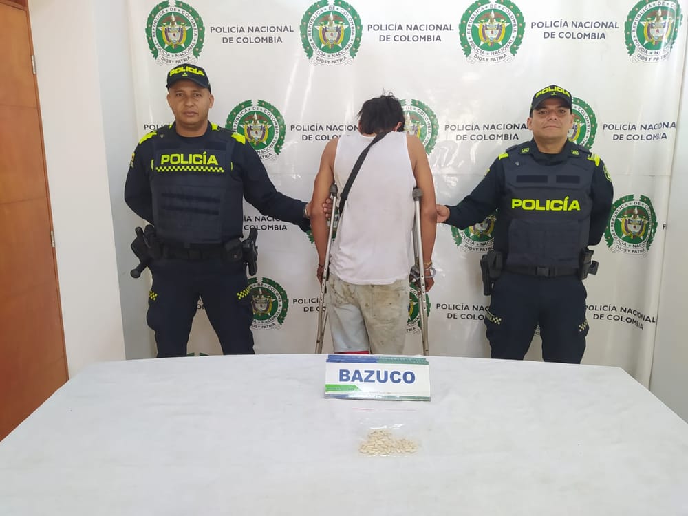 Detenido en Bucaramanga con bazuco y cocaína: operativo en San Alonso imagen de la publicación