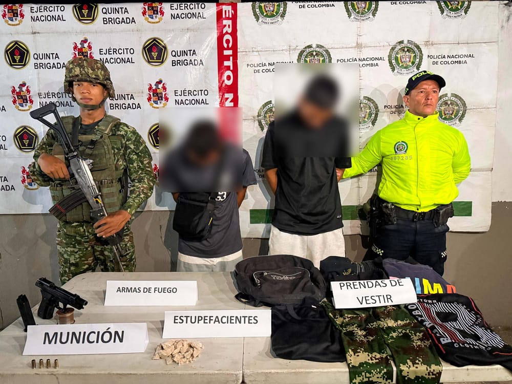 Policía y Ejército frustran acción delincuencial en Santander imagen de la publicación