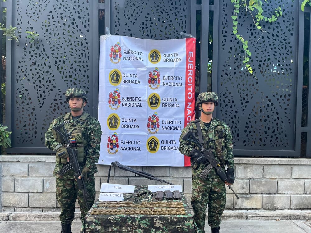 Nuevo golpe al ELN: Ejército descubre caleta de armas en Magdalena Medio imagen de la publicación