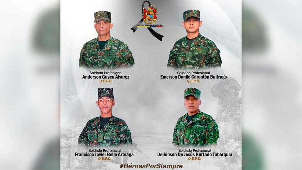 Estos son los rostros de la más reciente emboscada de las disidencias de las Farc imagen de la publicación
