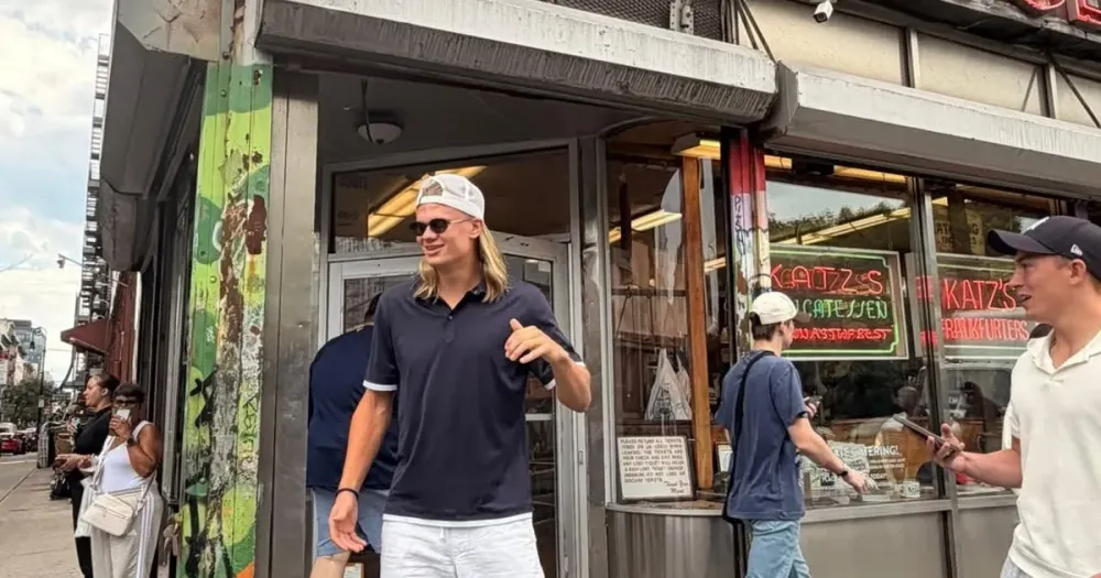 Haaland cambió los goles por el turismo en Nueva York imagen de la publicación