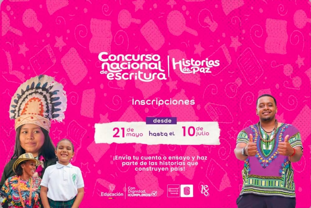 Concurso Nacional de Escritura 2026: el Ministerio de Educación y la UIS invitan a escribir “Historias de Paz” imagen de la publicación