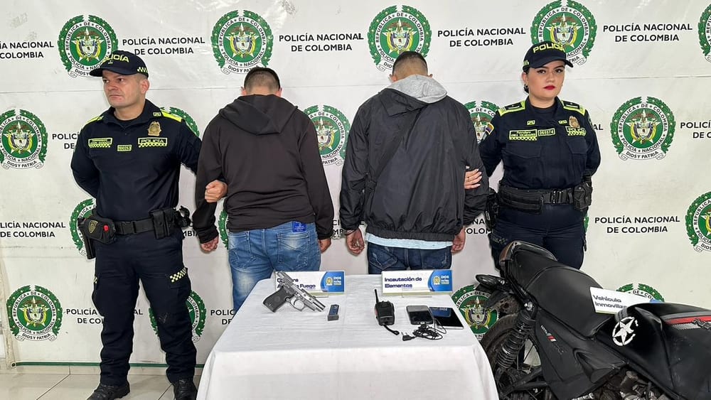 Armados  y peligrosos  capturados en La Concordia, Bucaramanga imagen de la publicación