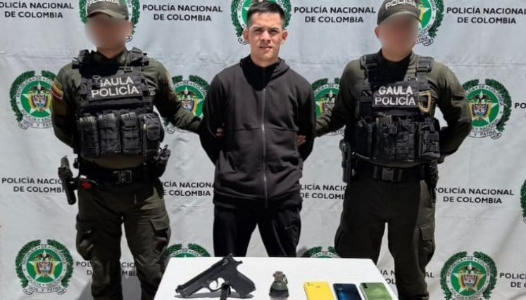 Cayó con una granada, una pistola y tres celulares en Norte de Santander imagen de la publicación