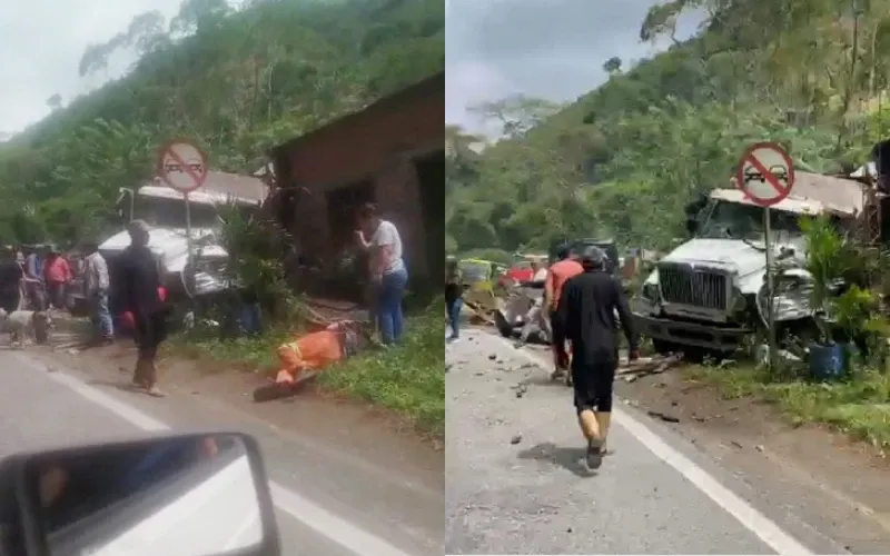 Aparatoso accidente en la vía Bucaramanga–El Playón deja varios heridos imagen de la publicación