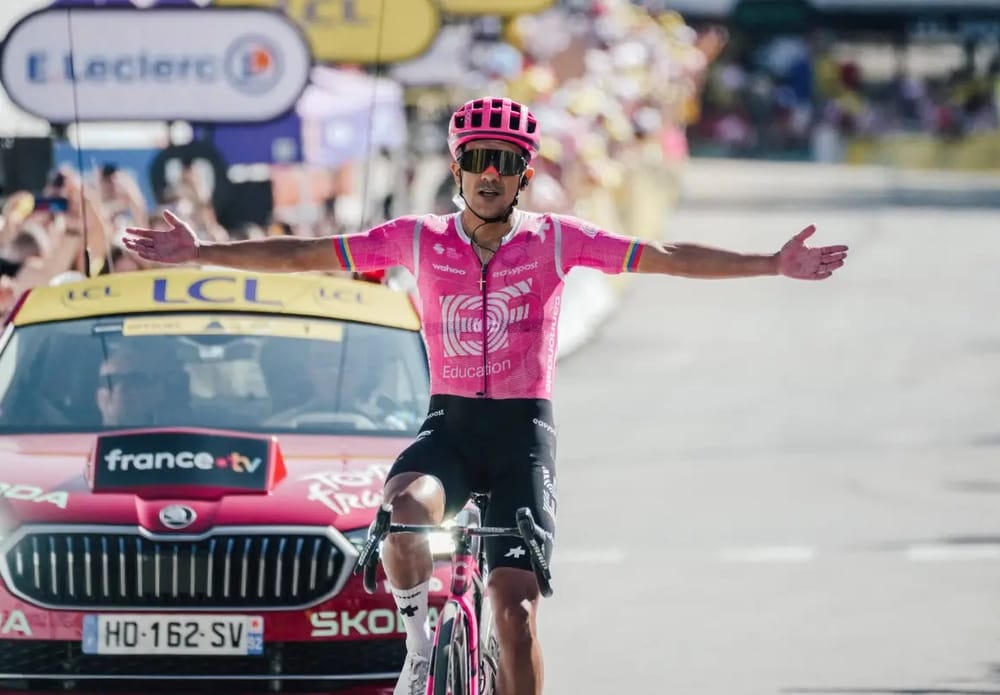Carapaz ganador de la jornada 18 del Tour imagen de la publicación