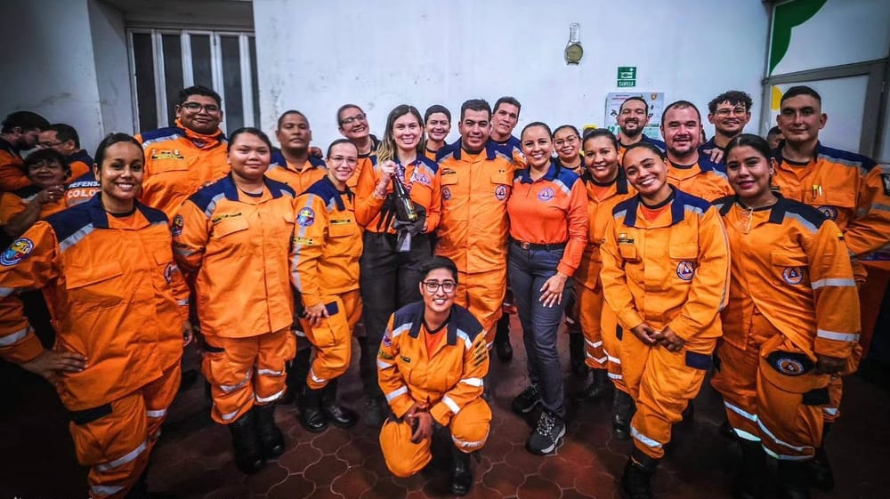 Visita directora general Defensa Civil Colombiana imagen de la publicación