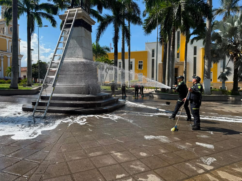 Restauran el monumento al General García Rovira en Bucaramanga imagen de la publicación