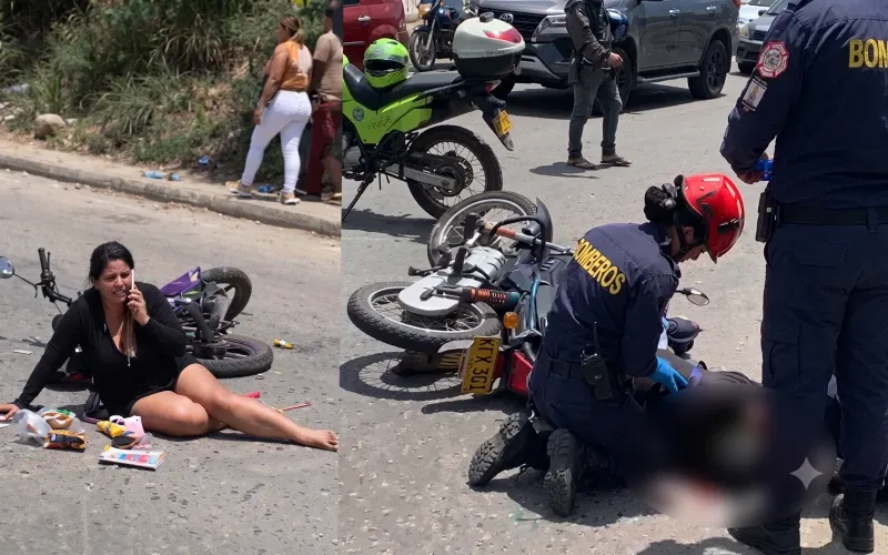 Grave accidente en Girón: hombre lucha por sobrevivir tras violento choque en motocicleta imagen de la publicación