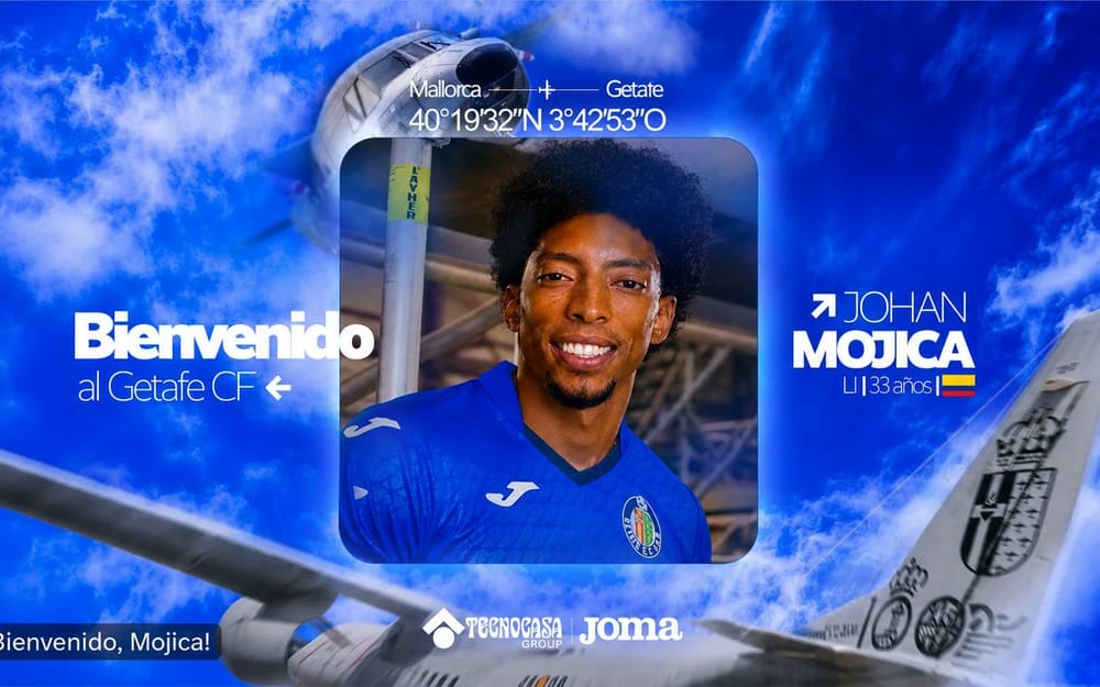 Johan Mojica fue oficializado por el Getafe imagen de la publicación
