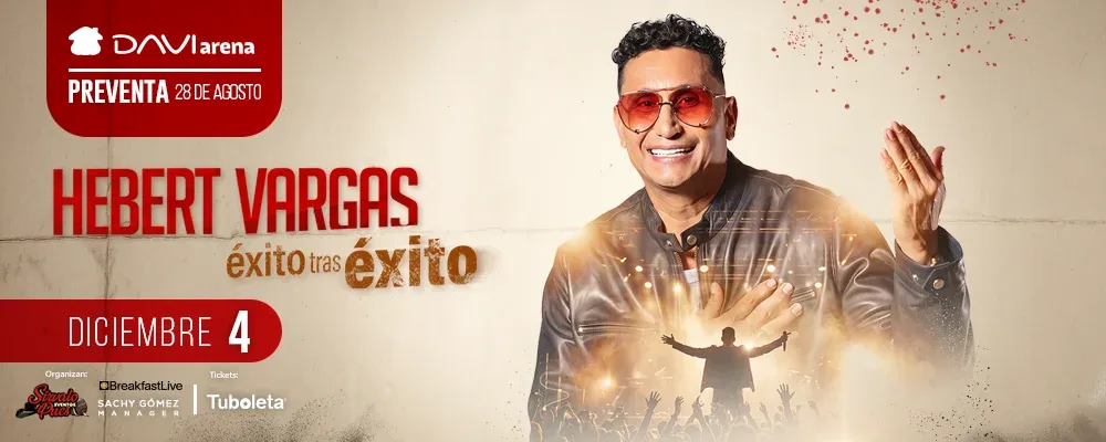 Hebert Vargas hará historia en Medellín: será el primer artista vallenato en llegar al DaviArena imagen de la publicación