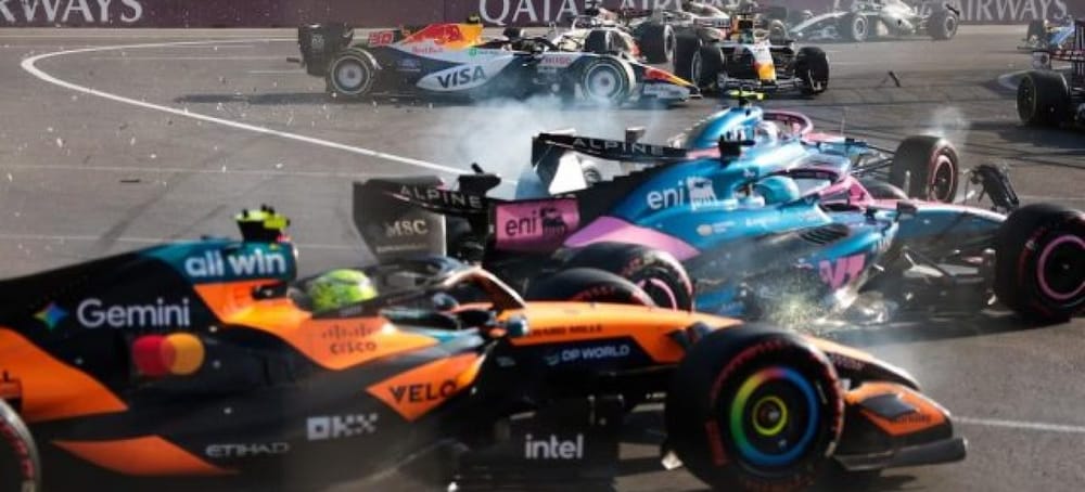 Lando Norris se disculpó con Franco Colapinto tras pedir una sanción por el choque en Bakú imagen de la publicación
