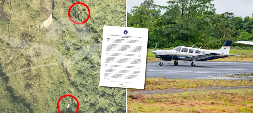 Hallan restos de avioneta desaparecida tras perder contacto en ruta hacia Bogotá imagen de la publicación