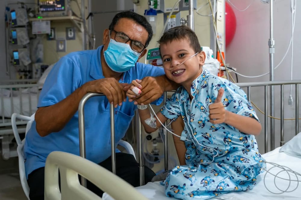Lucas Murillo será dado de alta tras su cirugía de corazón en el Hospital Internacional de  Colombia imagen de la publicación